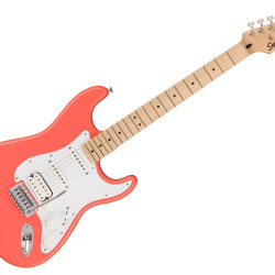 Squier by Fender Sonic Stratocaster HSS Maple Tahitian Coral