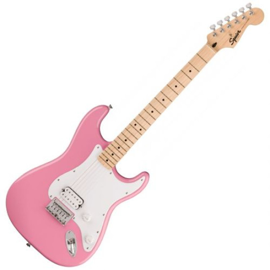 Squier By Fender Sonic Stratocaster HT MAPLE Flash Pink Squier By Fender Sonic Stratocaster HT MAPLE Flash Pink