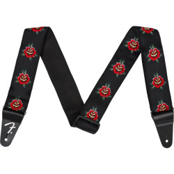 Fender rose strap red