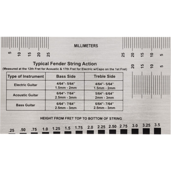 Fender string action gauge