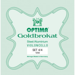 OPTIMA GOLDBROKAT 1200 SET CORDE VIOLONCELLO 4/4 OPTIMA GOLDBROKAT 1200 SET CORDE VIOLONCELLO 4/4