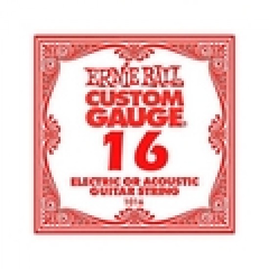 ERNIE BALL 1016 ELECTRIC STRING CUSTOM GAUGE 0.16