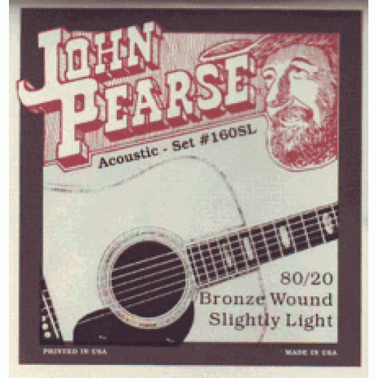 JOHN PEARSE 160SL ACOUSTIC GUITAR STRING SET 11-50 80/20 BRONZE