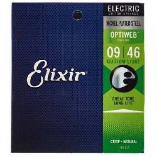 ELIXIR 19027 OPTIWEB ELECTRIC STRINGS SET 09-46