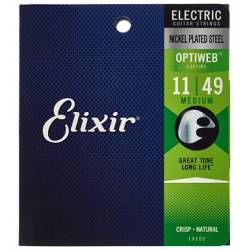 ELIXIR 19102 OPTIWEB ELECTRIC STRINGS SET 11-49 ELIXIR 19102 OPTIWEB ELECTRIC STRINGS SET 11-49