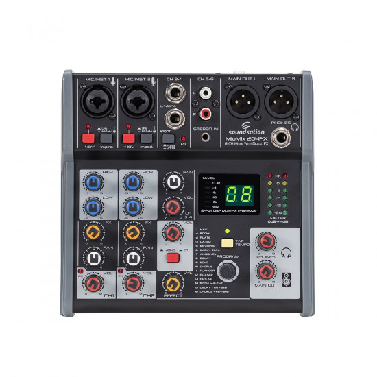 SOUNDSATION MIOMIX 204FX MIXER  CON EFFETTI