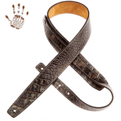 Magrabò Buttons BS Embossed Cocco Dalma 5 cm - Guitar Strap Made in Italy Magrabò Buttons BS Embossed Cocco Dalma 5 cm - Guitar Strap Made in Italy