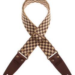 Magrabò Stripe SC Retrò Chess 5 cm terminali Marrone fibbia Ottone