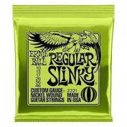 ERNIE BALL 2221 Regular Slinky ELECTRIC GUITAR STRINGS SET 10-46 ERNIE BALL 2221 Regular Slinky ELECTRIC GUITAR STRINGS SET 10-46