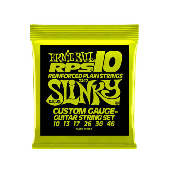 ERNIE BALL 2240 RPS Regular Slinky Reinforced Plain Strings Set 10-46 ERNIE BALL 2240 RPS Regular Slinky Reinforced Plain Strings Set 10-46