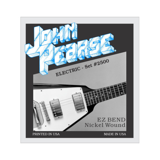 JOHN PEARSE 2500 ELECTRIC GUITAR STRING SET 10-46 NICKEL WOUND JOHN PEARSE 2500 ELECTRIC GUITAR STRING SET 10-46 NICKEL WOUND