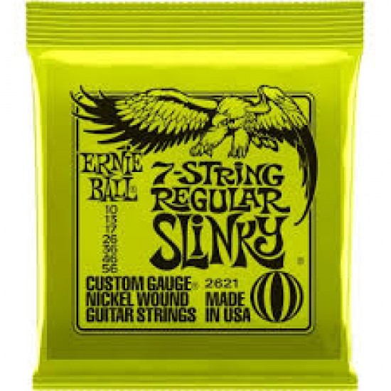 ERNIE BALL 2621 7-String Regular Slinky SET 10-56
