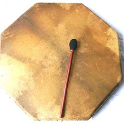 Halifax 2661 Octagonal Shaman Drum con Battente e borsa