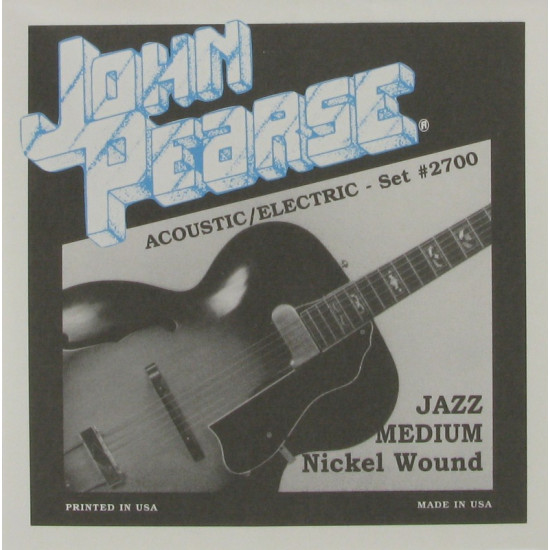 JOHN PEARSE 2700 ELECTRIC GUITAR STRING SET 12-52 NICKEL WOUND JOHN PEARSE 2700 ELECTRIC GUITAR STRING SET 12-52 NICKEL WOUND