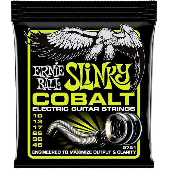 Ernie Ball 2721 Cobalt 10-46 Electric Guitar Strings Set Ernie Ball 2721 Cobalt 10-46 Electric Guitar Strings Set