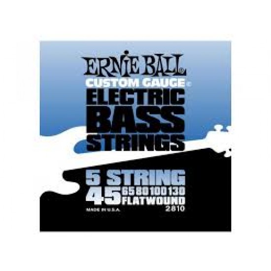 Ernie Ball 2810 Bass Strings Set 45-130 Flatwound