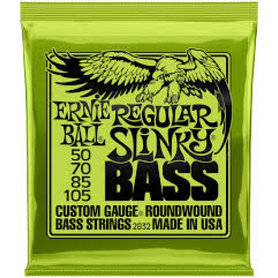 ERNIE BALL 2832 Regular Slinky ELECTRIC BASS STRINGS SET 50-105