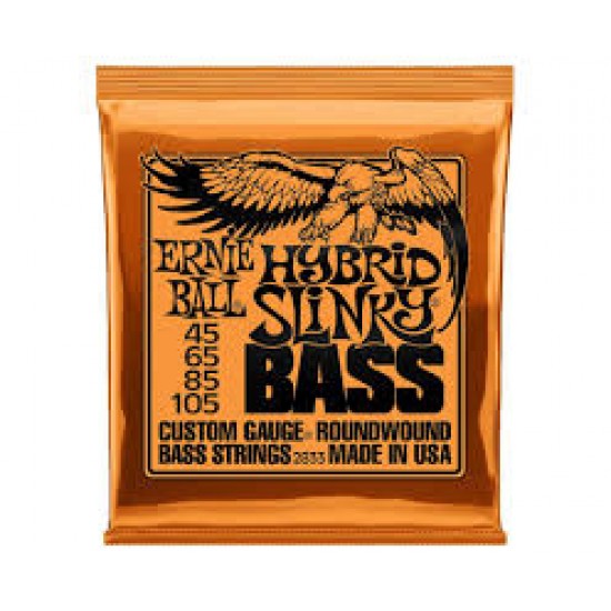 ERNIE BALL 2833 Hybrid Slinky ELECTRIC BASS STRINGS SET 45-105 ERNIE BALL 2833 Hybrid Slinky ELECTRIC BASS STRINGS SET 45-105