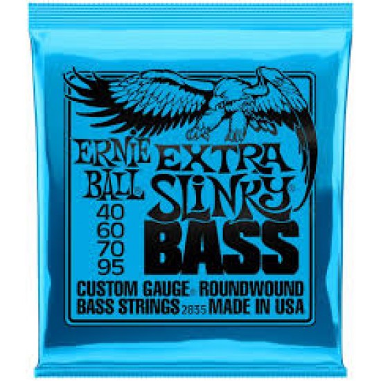 ERNIE BALL 2835 Extra Slinky ELECTRIC BASS STRINGS SET 40-95 ERNIE BALL 2835 Extra Slinky ELECTRIC BASS STRINGS SET 40-95