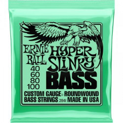 ERNIE BALL 2841 HYPER SLINKY  ELECTRIC BASS STRINGS SET 40-100 ERNIE BALL 2841 HYPER SLINKY  ELECTRIC BASS STRINGS SET 40-100