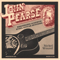 John Pearse 3000 Corde per Chitarra Resofonica Nickel 016/059 John Pearse 3000 Corde per Chitarra Resofonica Nickel 016/059