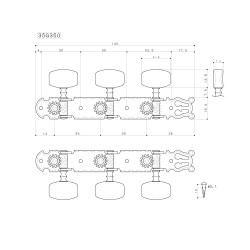 GOTOH 35G350 Classic Guitar Machine Heads GOTOH 35G350 Classic Guitar Machine Heads