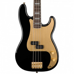 SQUIER BY FENDER 40Th ANNIVERSARY GOLD EDITION PRECISION BASS BLACK