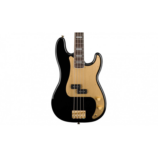 SQUIER BY FENDER 40Th ANNIVERSARY GOLD EDITION PRECISION BASS BLACK
