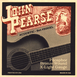 JOHN PEARSE 500XL ACOUSTIC GUITAR STRING SET 10-47 PHOSPHOR BRONZE JOHN PEARSE 500XL ACOUSTIC GUITAR STRING SET 10-47 PHOSPHOR BRONZE
