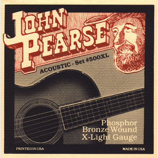 JOHN PEARSE 500XL ACOUSTIC GUITAR STRING SET 10-47 PHOSPHOR BRONZE JOHN PEARSE 500XL ACOUSTIC GUITAR STRING SET 10-47 PHOSPHOR BRONZE
