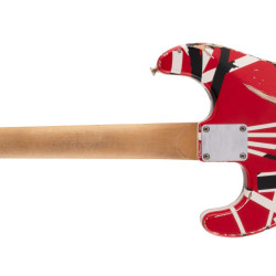 EVH FRANKIE STRIPED SERIES RED / WHITE / BLACK STRIPES RELIC EVH FRANKIE STRIPED SERIES RED / WHITE / BLACK STRIPES RELIC