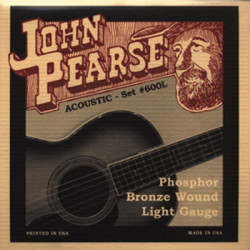 John Pearse 600L - Corde per chitarra acustica - Phosphor Bronze 12-53 John Pearse 600L - Corde per chitarra acustica - Phosphor Bronze 12-53