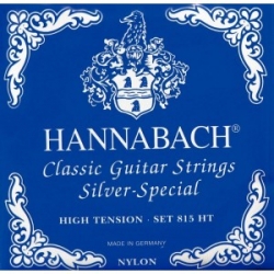 HANNABACH 815HT CLASSIC GUITAR STRINGS SET BLUE HI TENSION HANNABACH 815HT CLASSIC GUITAR STRINGS SET BLUE HI TENSION