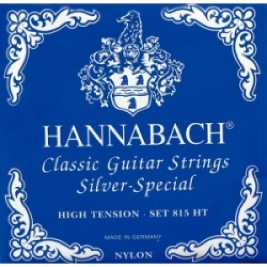 HANNABACH 815HT CLASSIC GUITAR STRINGS SET BLUE HI TENSION