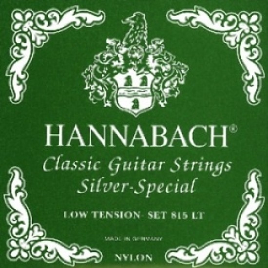 HANNABACH 815LT CLASSIC GUITAR STRINGS SET GREEN LOW TENSION