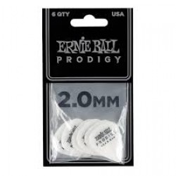 ERNIE BALL 9202 PRODIGY PICK STANDARD 2.00mm WHITE 6 PZ ERNIE BALL 9202 PRODIGY PICK STANDARD 2.00mm WHITE 6 PZ