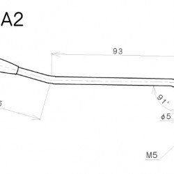 Gotoh A1C Leva tipo Strato - per ponti GE101T/GE102T - Cromata - Gotoh A1C Leva tipo Strato - per ponti GE101T/GE102T - Cromata -