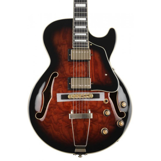 IBANEZ AG95QA-DBS HOLLOW BODY DARK BROWN SUNBURST