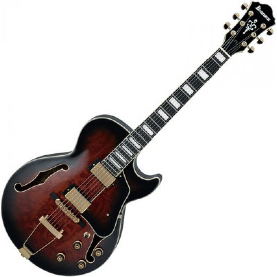 IBANEZ AG95QA-DBS HOLLOW BODY DARK BROWN SUNBURST