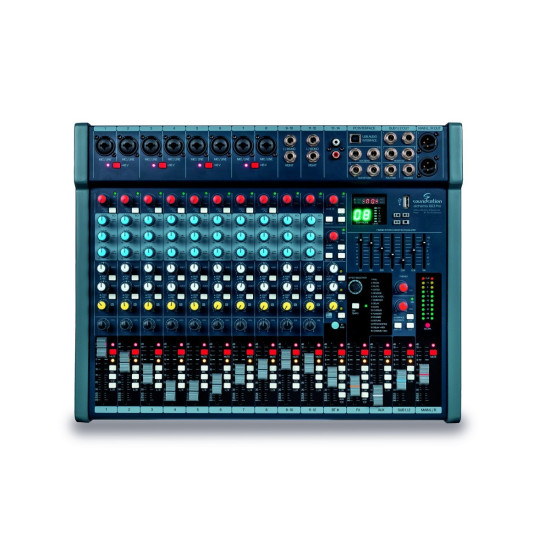 SOUNDSATION ALCHEMIX 803 PRO MIXER 14-CH CON EFFETTI, USB, BT, OTG, INTERFACCIA PC