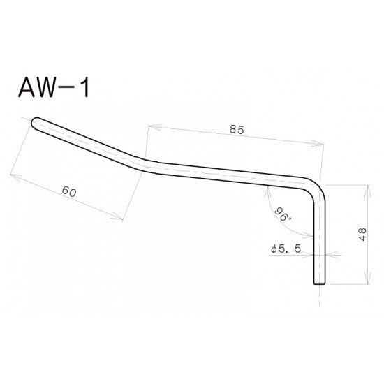 Gotoh AW1 C Leva per ponte Wilkinson VS100G - Cromata