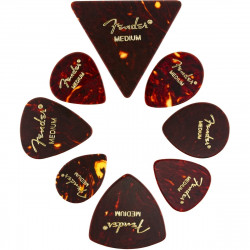 Fender All Shapes Celluloid Medley Tortoise Shell Medium, 8-pack 0980200300 Fender All Shapes Celluloid Medley Tortoise Shell Medium, 8-pack 0980200300