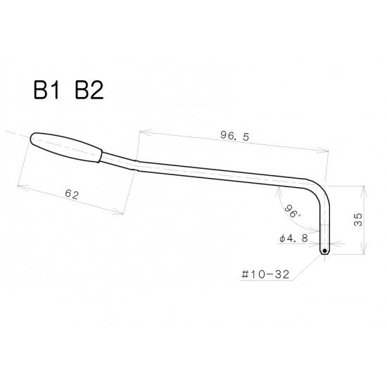 Gotoh B1 C - Leva per ponte Gotoh GE101TS - Cromata