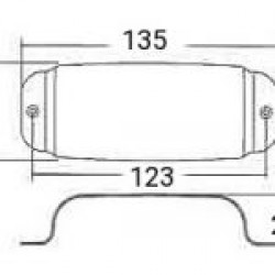 Parts Planet BC4CR Copri pick up per basso tipo Precision Bass - Cromato Parts Planet BC4CR Copri pick up per basso tipo Precision Bass - Cromato