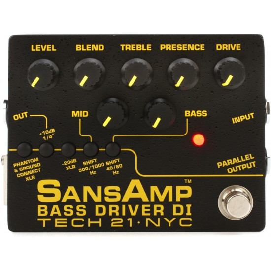 TECH 21 SANSAMP BASS DRIVER DI V2 OVERDRIVE & DI