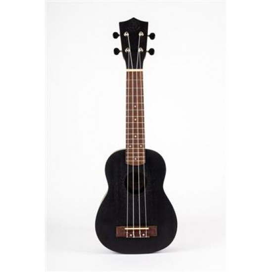 Bumblebee BUS23 Soprano Ukulele - Black - con Borsa