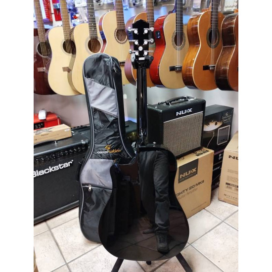 Fender CD60SCE Black w/Bag 2nd - Chitarra acustica elettrificata con borsa Fender CD60SCE Black w/Bag 2nd - Chitarra acustica elettrificata con borsa