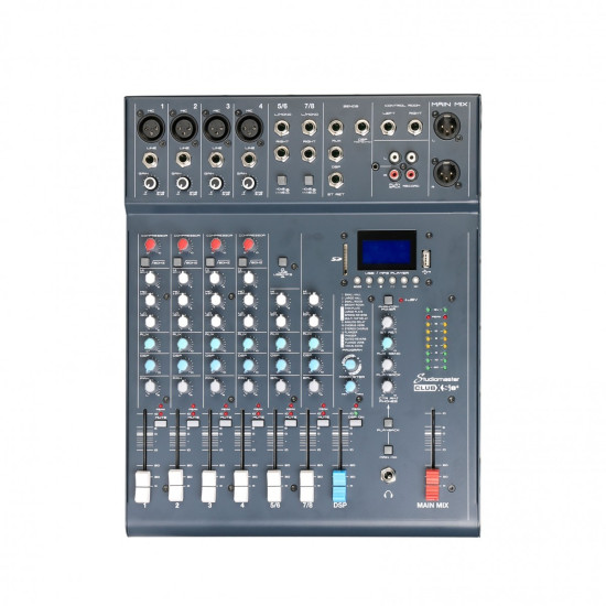 STUDIOMASTER CLUB XS8+ MIXER 8 CH CON LETTORE, BT & FX