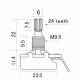 CTS A500-R Potenziometro 500K Audio/Log. - Regular Shaft