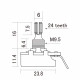 CTS-A500S Potenziometro 500K
Audio/Log. - Short Shaft